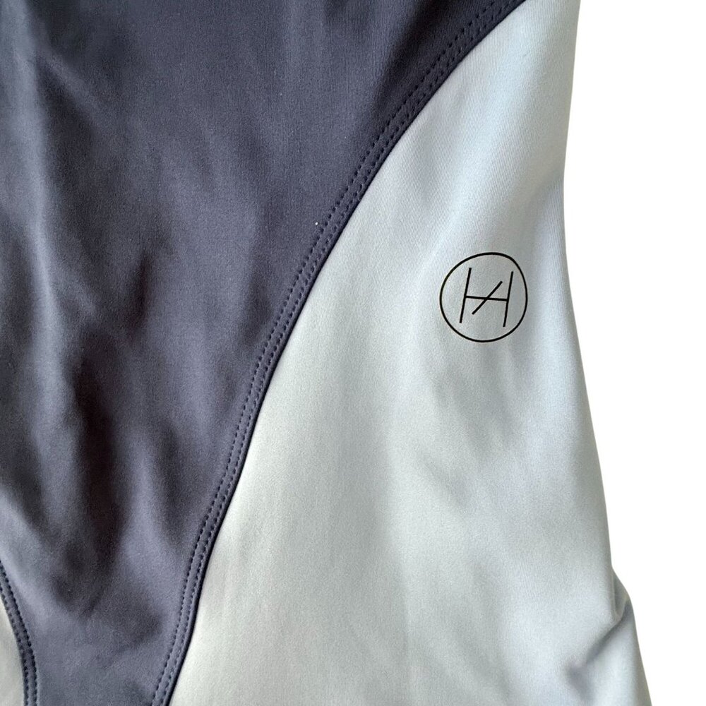 Héros Active Womens Navy & Light Blue Recycled Poly/Spandex Athletic Bodysuit - Picture 4 of 6